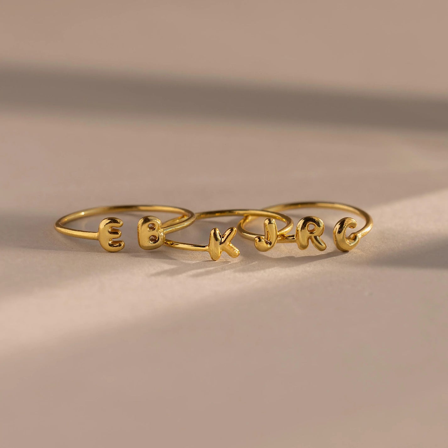 Duo Bubble Initial Ring
