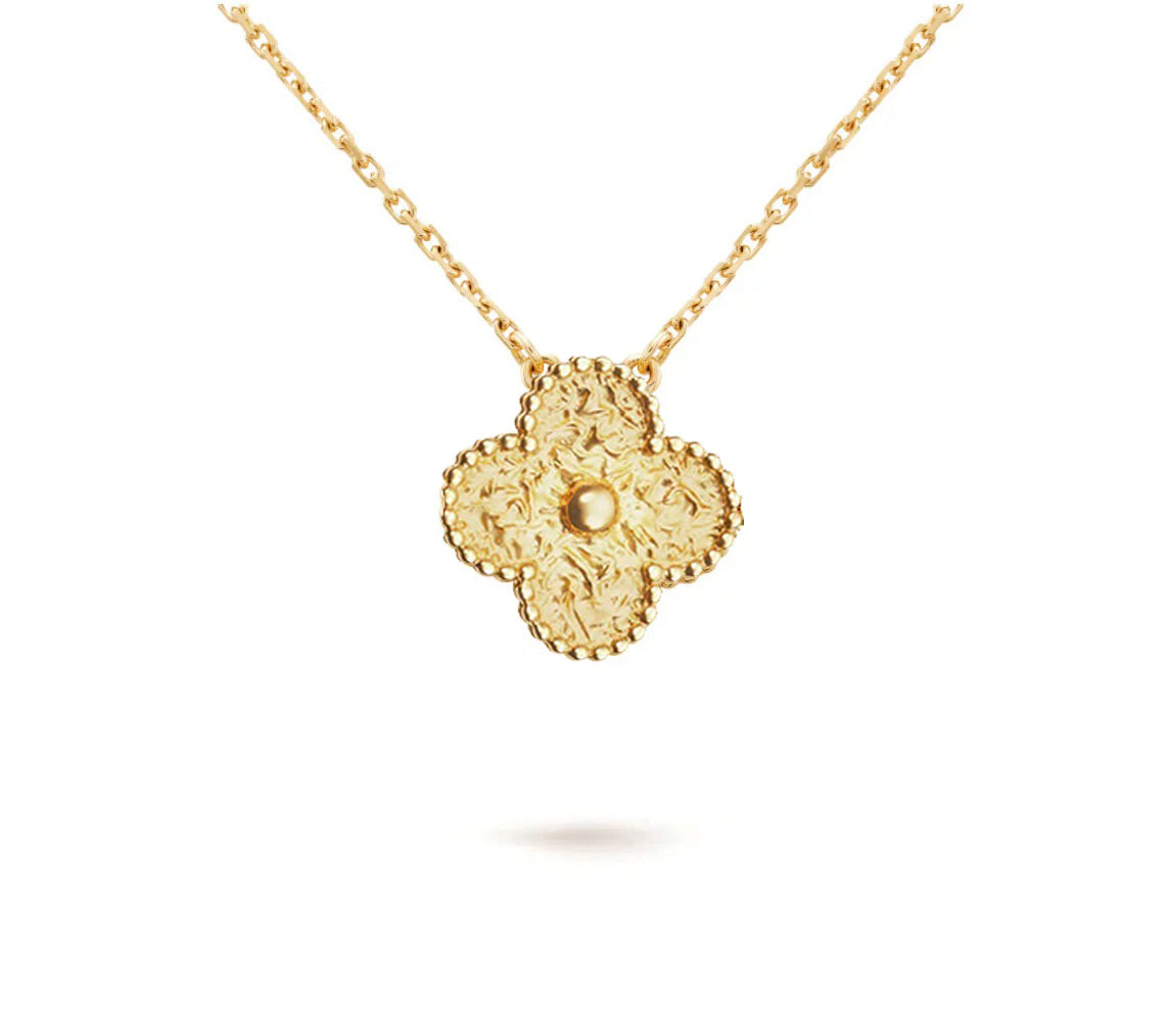 [ORA]CLOVER 15MM SINGLE FLOWER NECKLACE COLLECTION