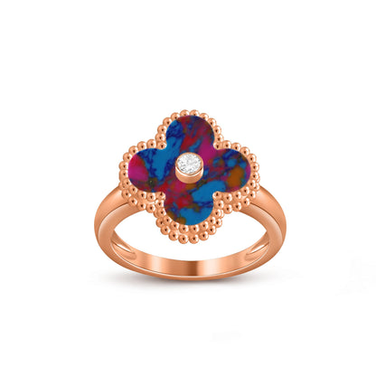 [ORA]CLOVER DIAMOND RING ROSE GOLD COLLECTION