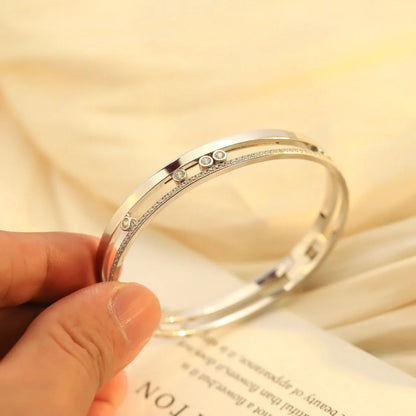 [ORA]Move Romane Diamond Bangle Bracelet