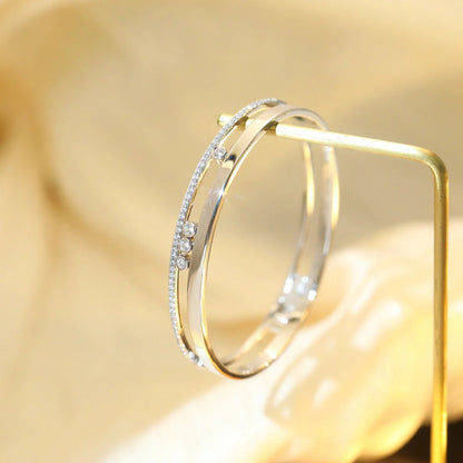 [ORA]Move Romane Diamond Bangle Bracelet