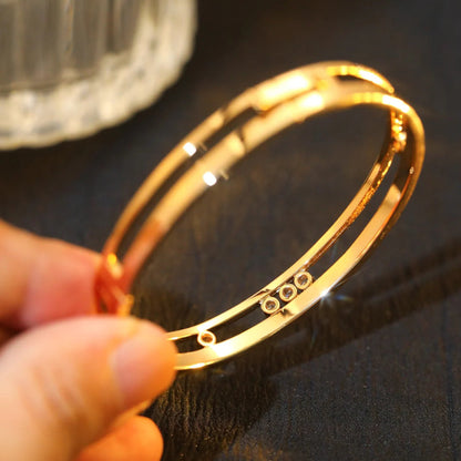 [ORA]Move Romane Diamond Bangle Bracelet