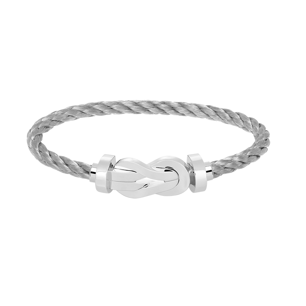 [ORA]CHANCE LARGE 8 FIGURE BUCKLE NO DIAMOND BRACELET SILVER