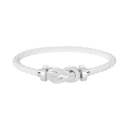 [ORA]CHANCE LARGE 8 FIGURE BUCKLE NO DIAMOND BRACELET SILVER