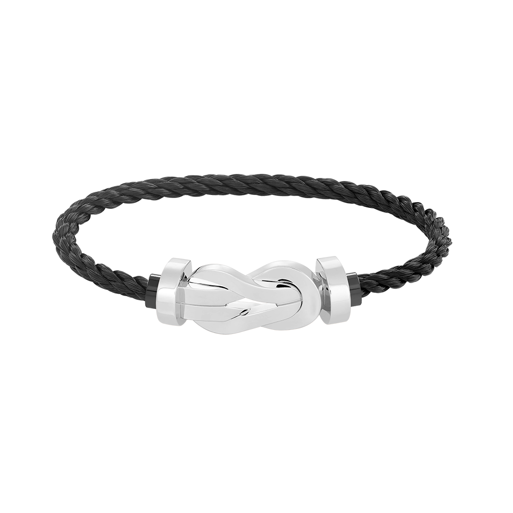 [ORA]CHANCE LARGE 8 FIGURE BUCKLE NO DIAMOND BRACELET SILVER