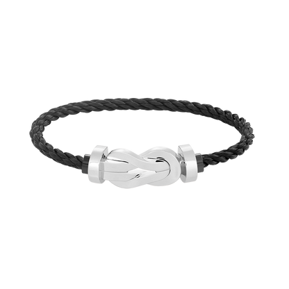 [ORA]CHANCE LARGE 8 FIGURE BUCKLE NO DIAMOND BRACELET SILVER
