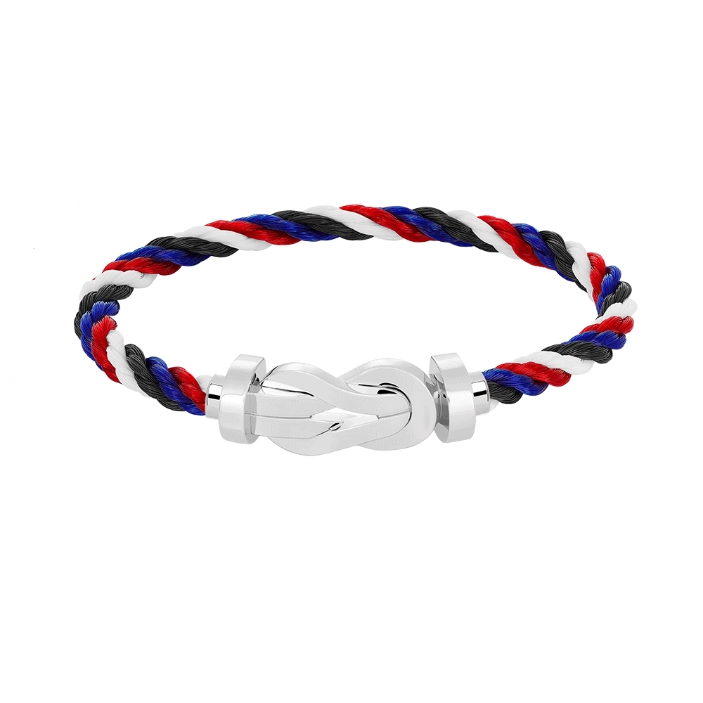 [ORA]CHANCE LARGE 8 FIGURE BUCKLE NO DIAMOND BRACELET SILVER