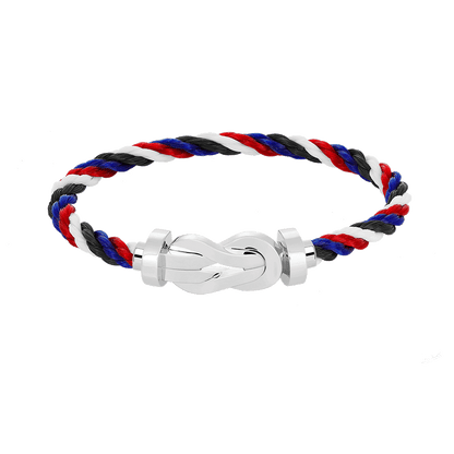 [ORA]CHANCE LARGE 8 FIGURE BUCKLE NO DIAMOND BRACELET SILVER