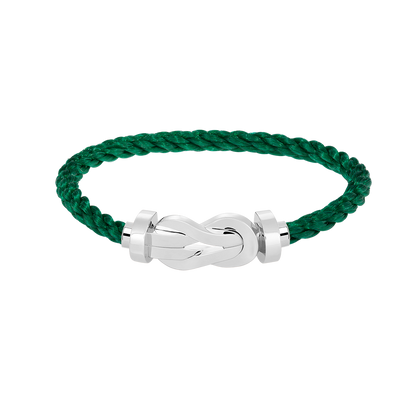 [ORA]CHANCE LARGE 8 FIGURE BUCKLE NO DIAMOND BRACELET SILVER