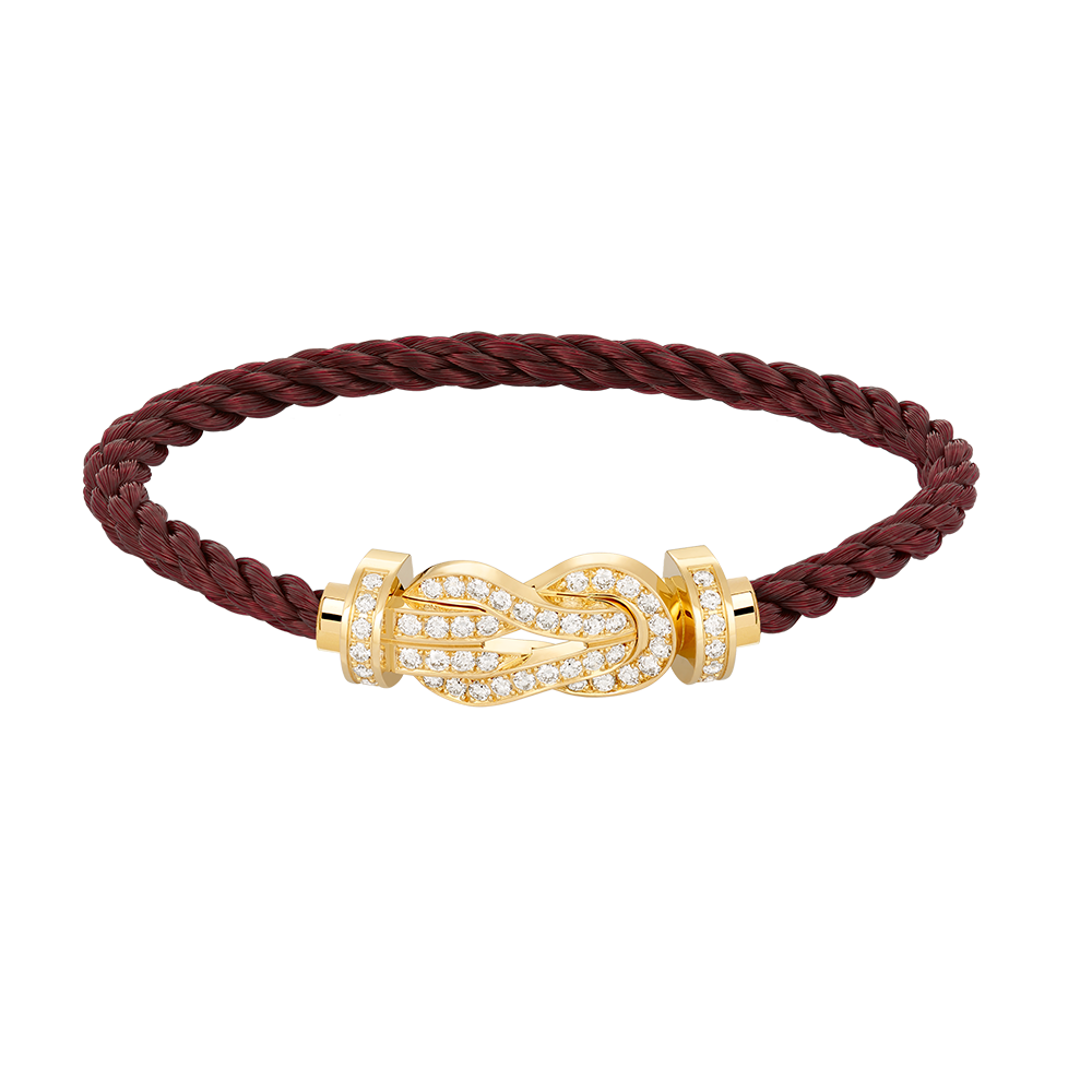 [ORA]CHANCE LARGE 8 FIGURE BUCKLE FULLDIAMOND BRACELET GOLD