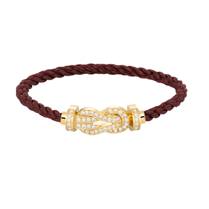 [ORA]CHANCE LARGE 8 FIGURE BUCKLE FULLDIAMOND BRACELET GOLD