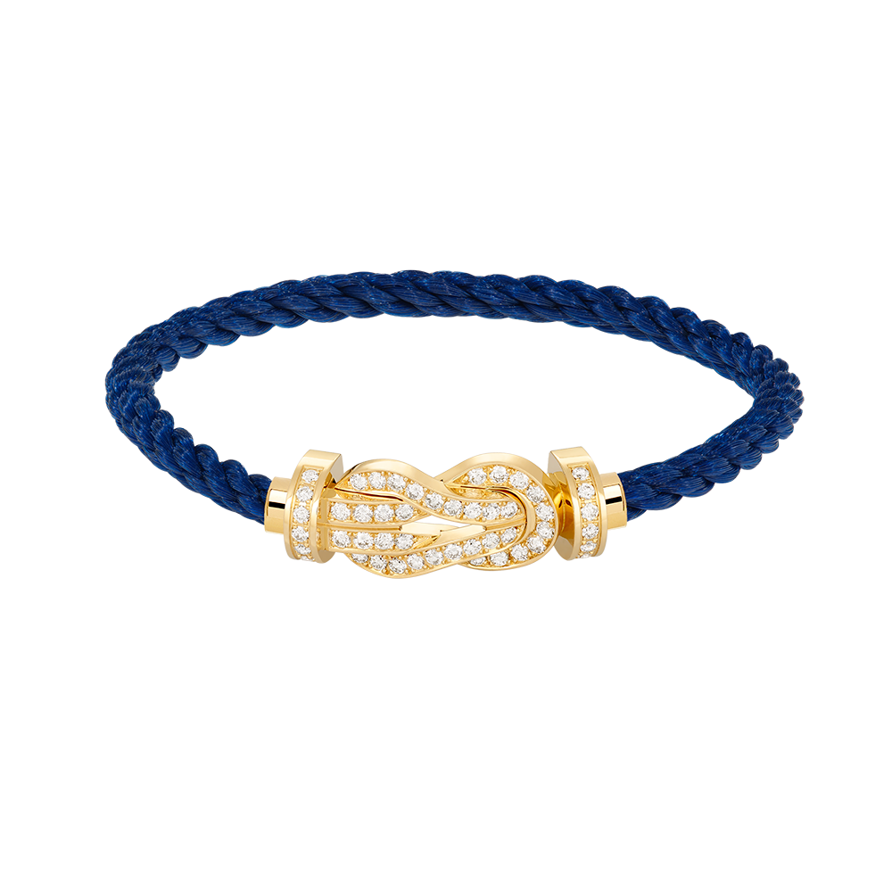 [ORA]CHANCE LARGE 8 FIGURE BUCKLE FULLDIAMOND BRACELET GOLD