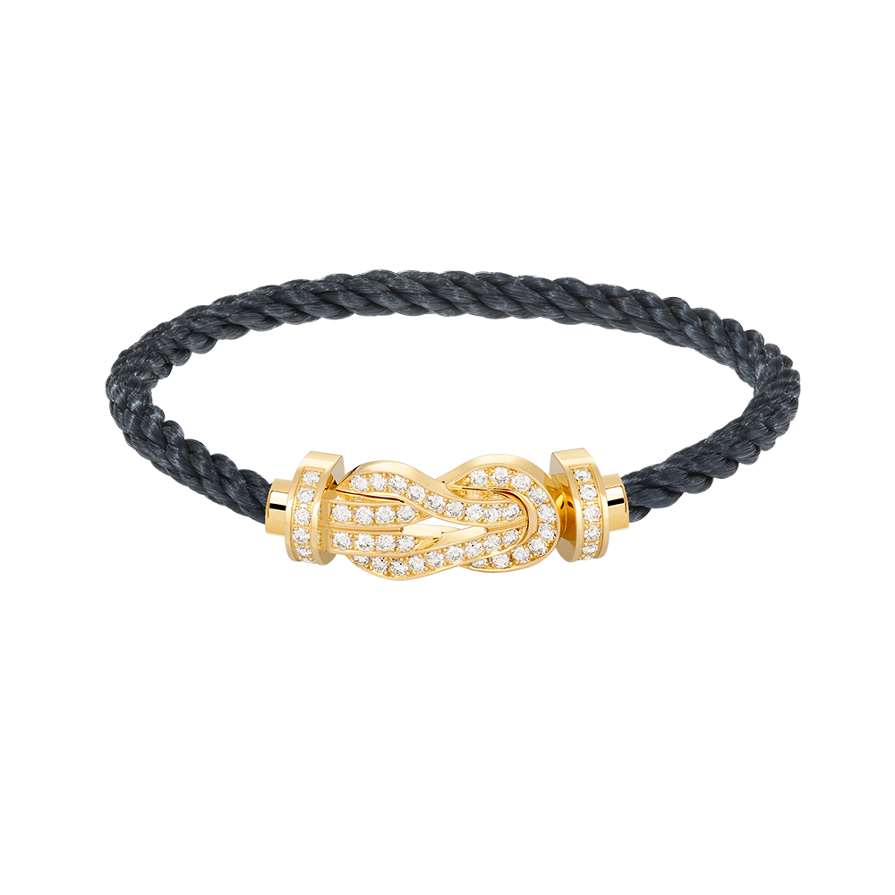 [ORA]CHANCE LARGE 8 FIGURE BUCKLE FULLDIAMOND BRACELET GOLD