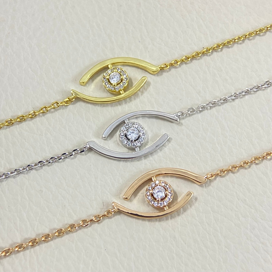 [ORA]Lucky Eye Pave-Set Diamond Bracelet