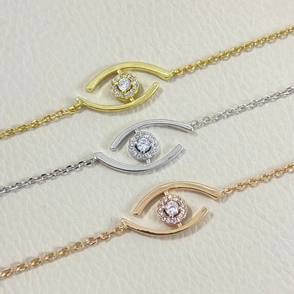[ORA]Lucky Eye Pave-Set Diamond Bracelet