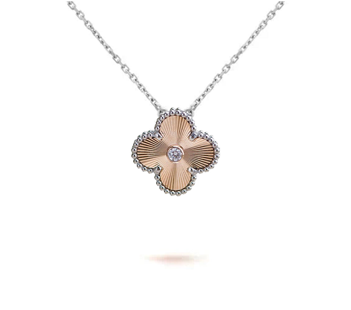 [ORA]CLOVER 15MM NECKLACE SILVER COLLECTION