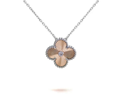 [ORA]CLOVER 15MM NECKLACE SILVER COLLECTION