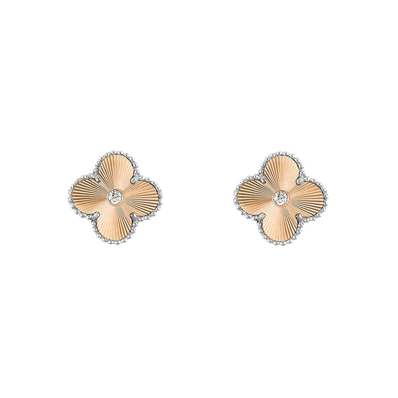 [ORA]CLOVER SILVER 15MM EARRINGS COLLECTION