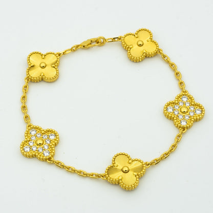 [ORA] CLOVER 5 MOTIF LASER BRACELET COLLECTION