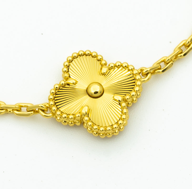 [ORA] CLOVER 5 MOTIF LASER BRACELET COLLECTION