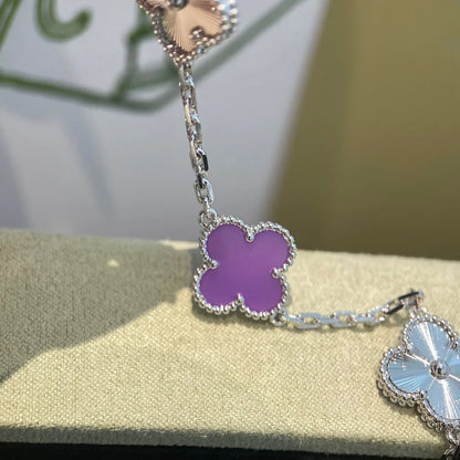 [ORA] CLOVER 5 MOTIF VIOLET BRACELET COLLECTION