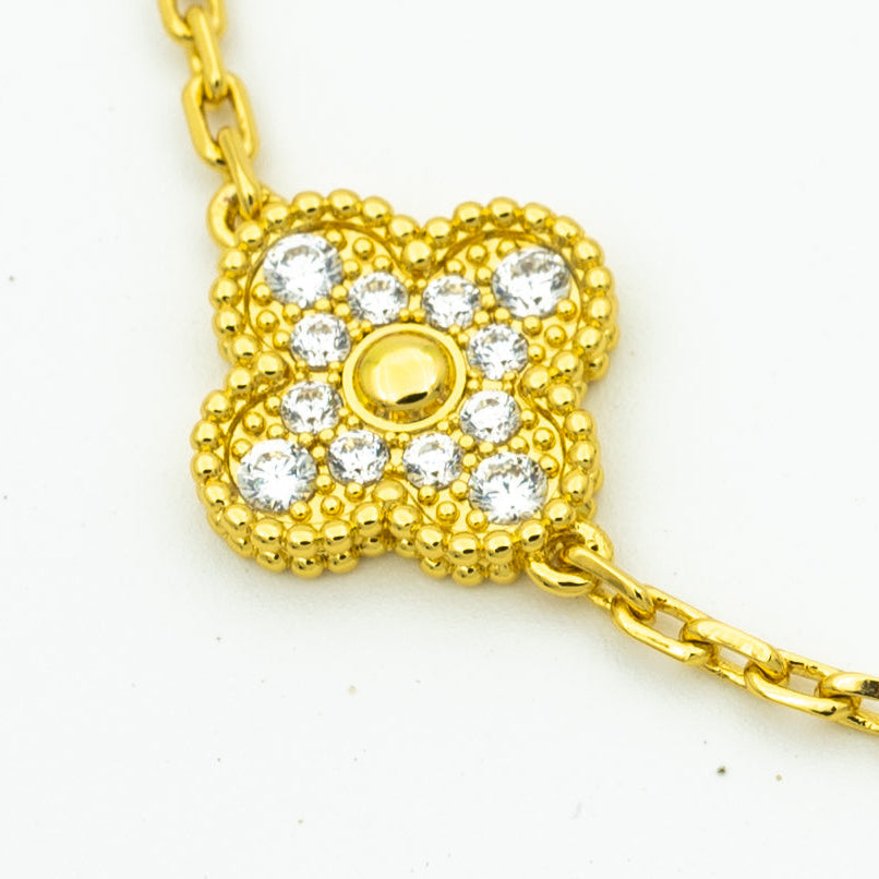 [ORA] CLOVER 5 MOTIF LASER BRACELET COLLECTION