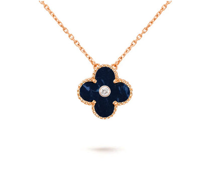 [ORA]CLOVER 15MM DIAMOND SINGLE FLOWER NECKLACE COLLECTION