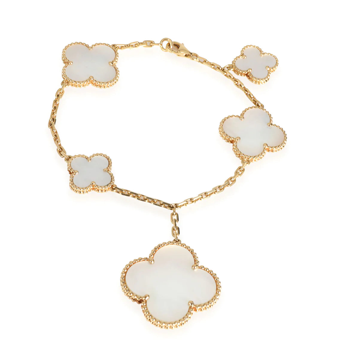 [ORA]MAGIC CLOVER MOP GOLD BRACELET 5 MOTIFS