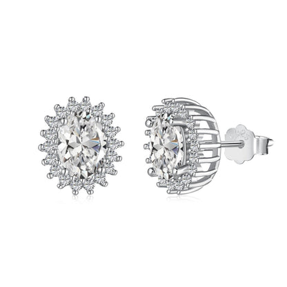 [ORA ]Delicate Radiant Oval Cut Daily Earrings
