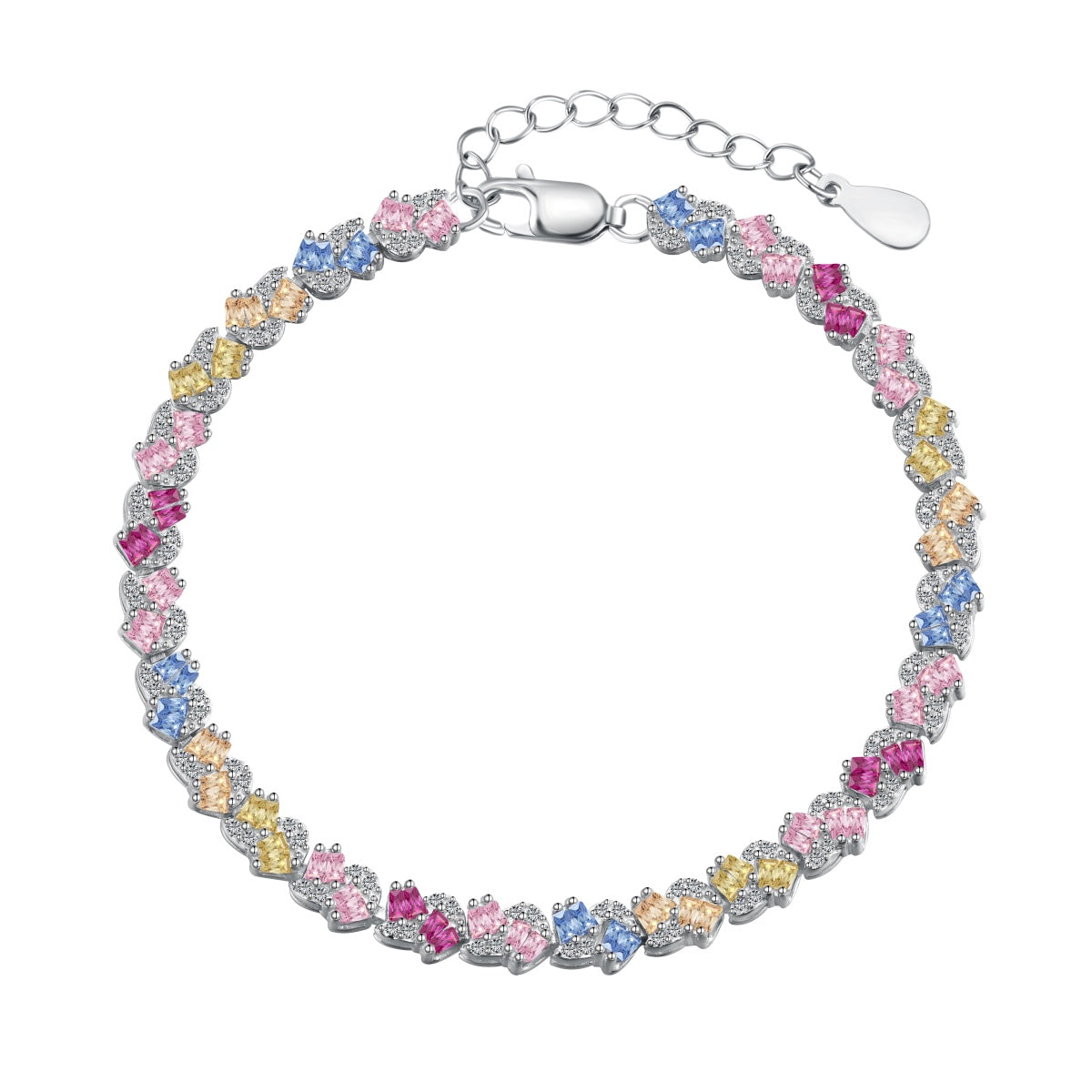 [ORA ]Ornate Colorful Flower Shape Party Bracelet