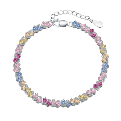 [ORA ]Ornate Colorful Flower Shape Party Bracelet