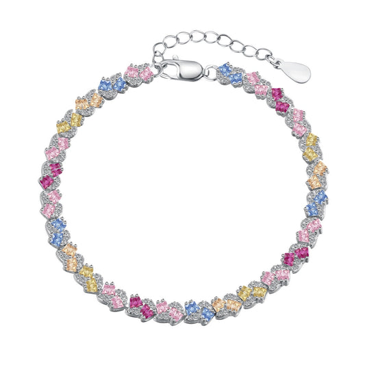 [ORA ]Ornate Colorful Flower Shape Party Bracelet