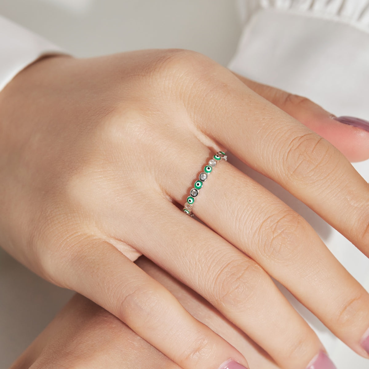 [ORA ]Sparkling Vibrant Round Shape Daily Ring