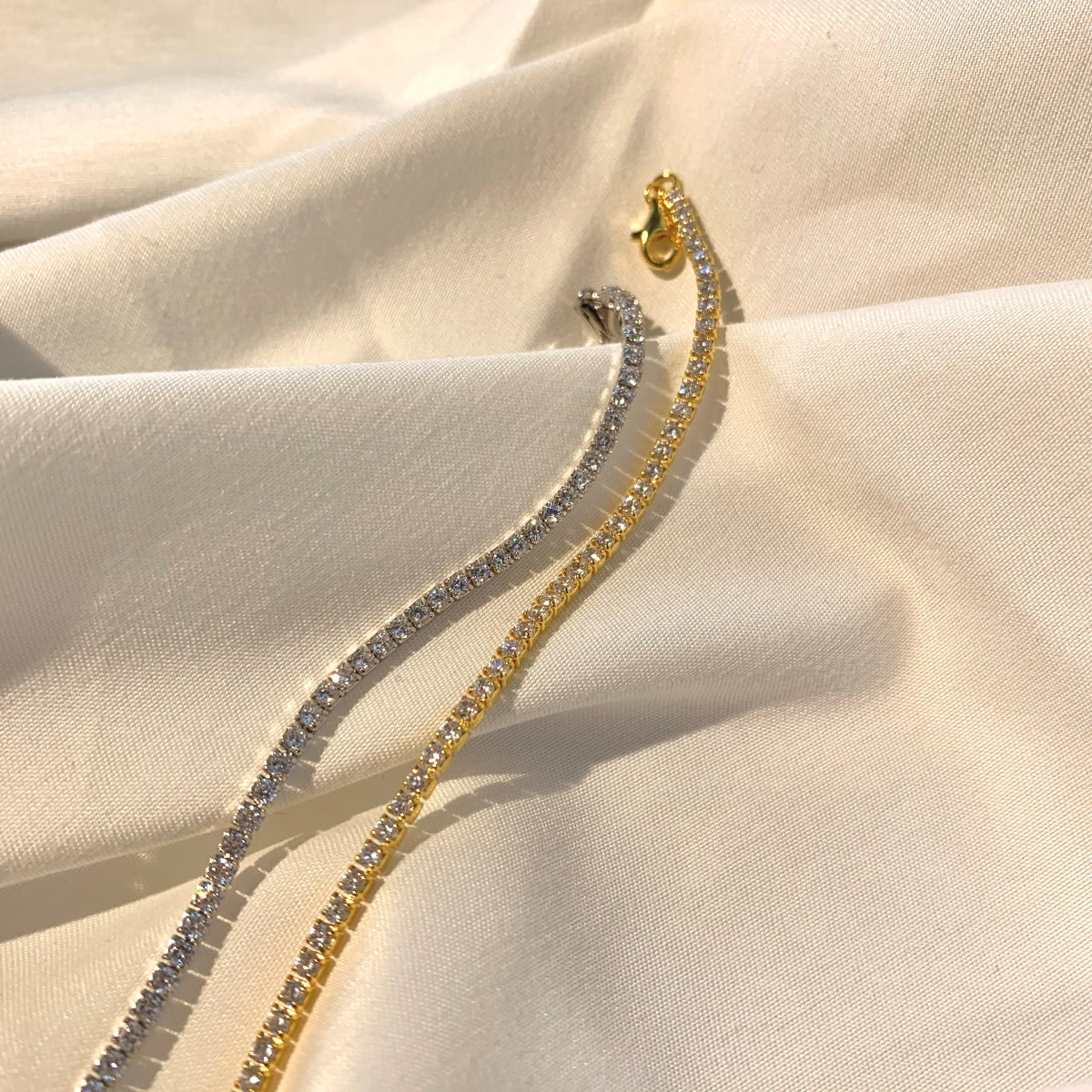 [ORA ]Radiant Shinning Princess Cut Tennis Bracelet