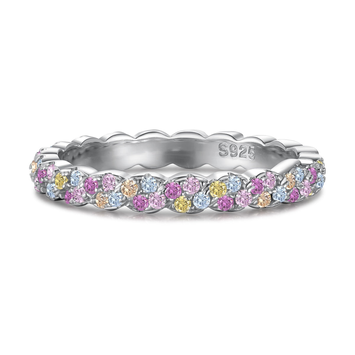 [ORA ]Dainty Ebullient Round Cut Daily Ring