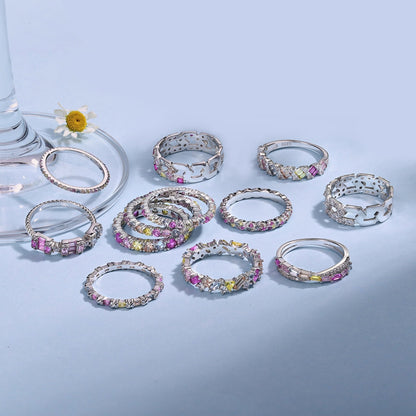 [ORA ]Radiant Sparkling Round Cut Daily Ring