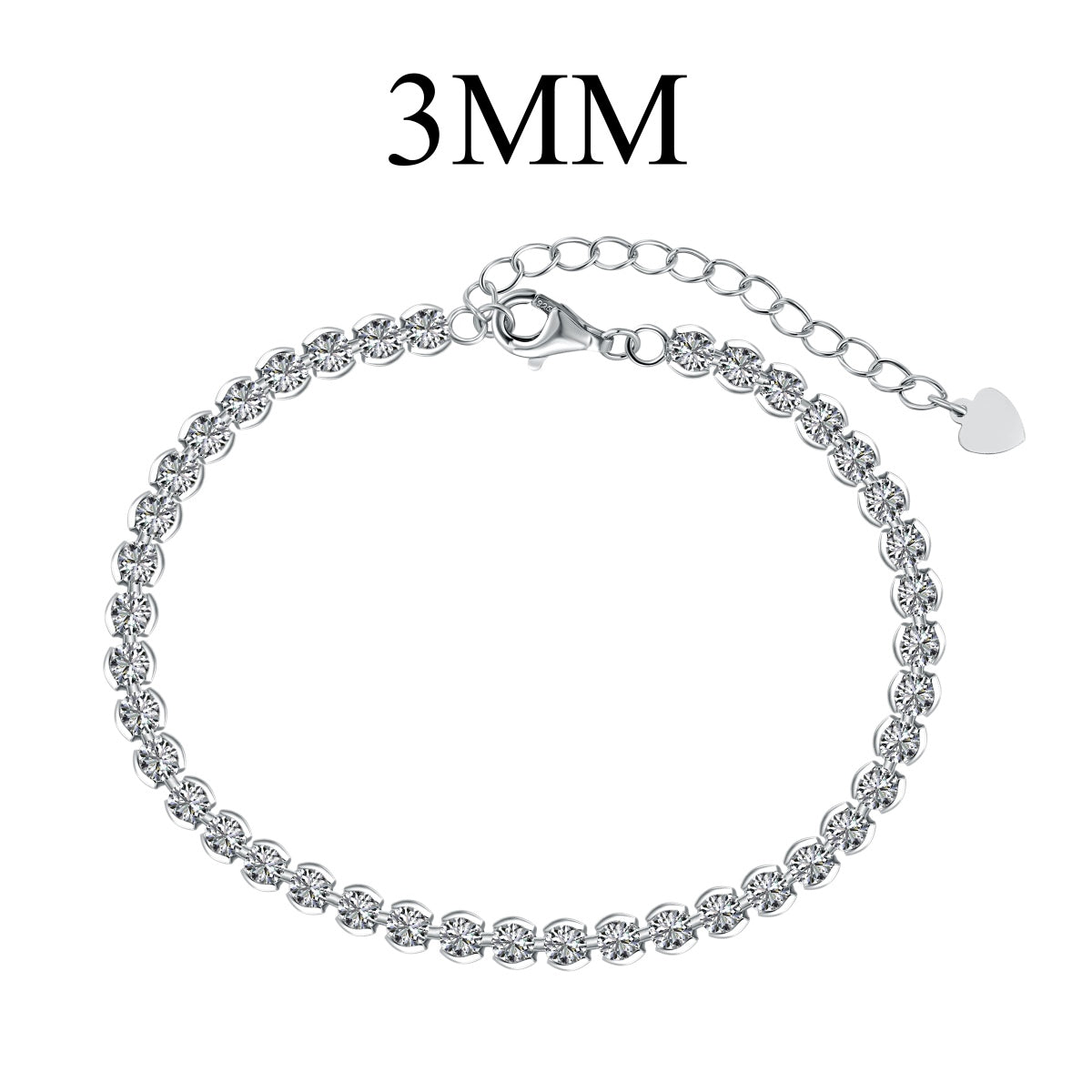 [ORA ]Ornate  Sparkling Round Cut Daily Bracelet