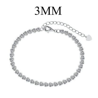 [ORA ]Ornate  Sparkling Round Cut Daily Bracelet
