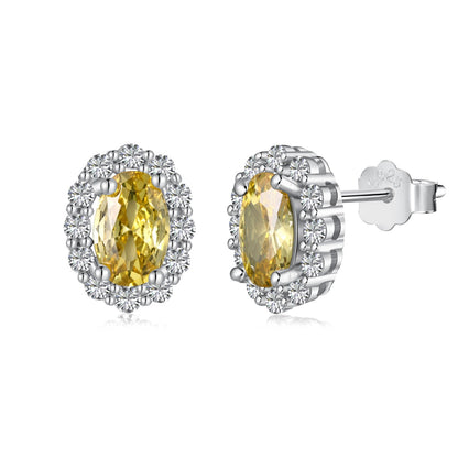 [ORA ]Delicate Unique Oval Cut Daily Earrings