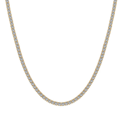 [ORA ]Delicate Round Shape Tennis Necklace