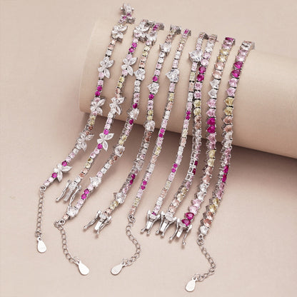 [ORA ]Ornate Colorful Butterfly Shape Round Cut Daily Bracelet