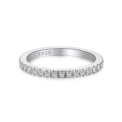 [ORA ]Delicate Sparkling Round Cut Daily Ring