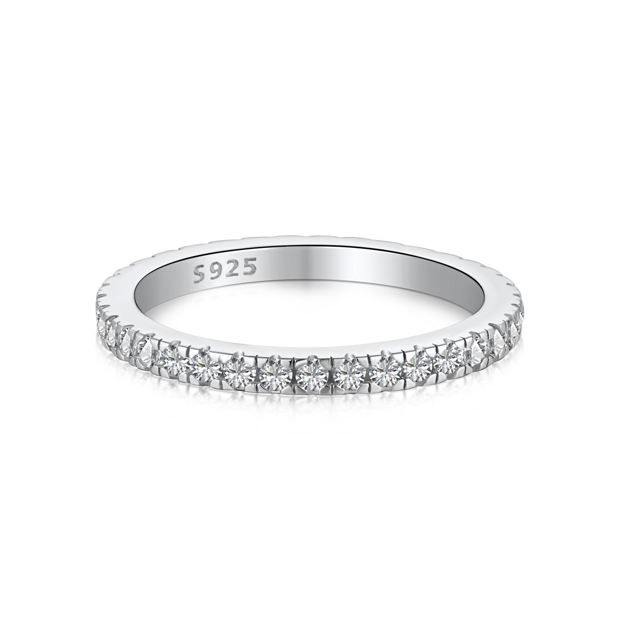 [ORA]Delicate Sparkling Round Cut Daily Ring