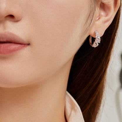 [ORA ]Dazzling Colorful Emerald Cut Daily Earrings