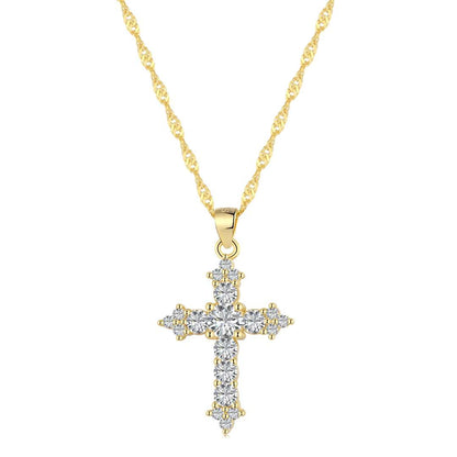 [ORA ]Delicate Cross Shape Necklace