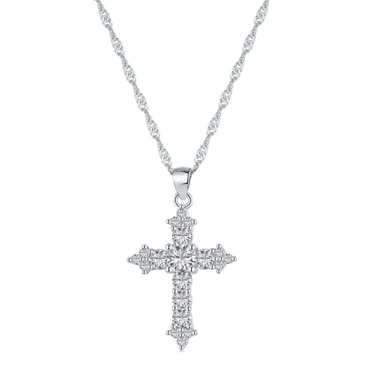 [ORA]Delicate Cross Shape Necklace