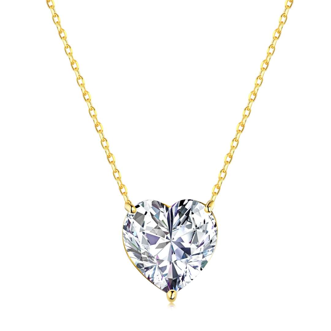 [ORA ]6.0 carat Radiant Heart Shape Necklace