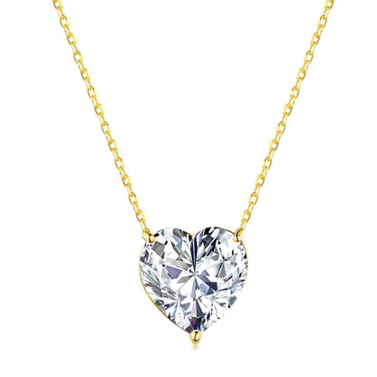 [ORA ]6.0 carat Radiant Heart Shape Necklace