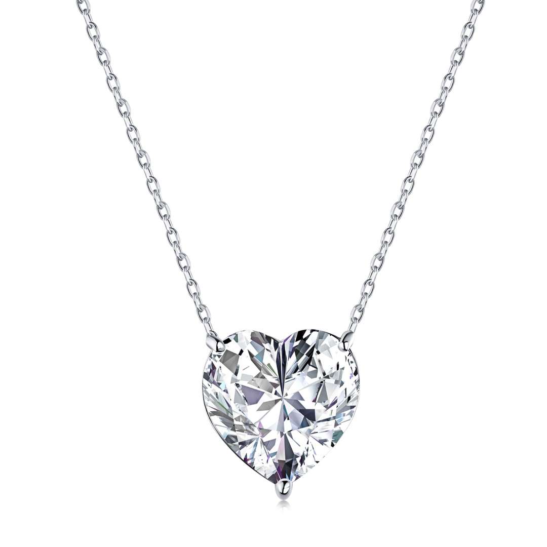 [ORA ]6.0 carat Radiant Heart Shape Necklace