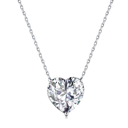 [ORA ]6.0 carat Radiant Heart Shape Necklace